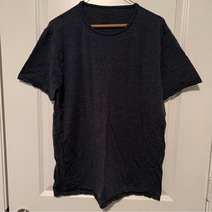 Navy Heather Taylor Stitch Merino Wool T-Shirt